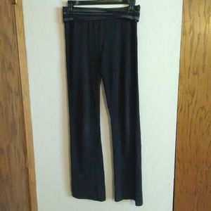 Girls Black Yoga Bootcut Pants